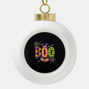 Halloween Sloth Boo Lazy Essential T-Shirt Ceramic Ball Christmas Ornament