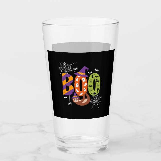 Halloween Sloth Boo Lazy Essential T-Shirt Glass (Front)