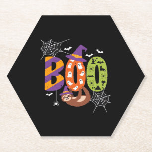 Halloween Sloth Boo Lazy Essential T-Shirt Paper Coaster