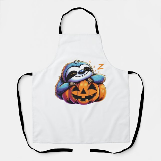 Halloween Sloth Lover Costume Essential T-Shirt Apron (Front)