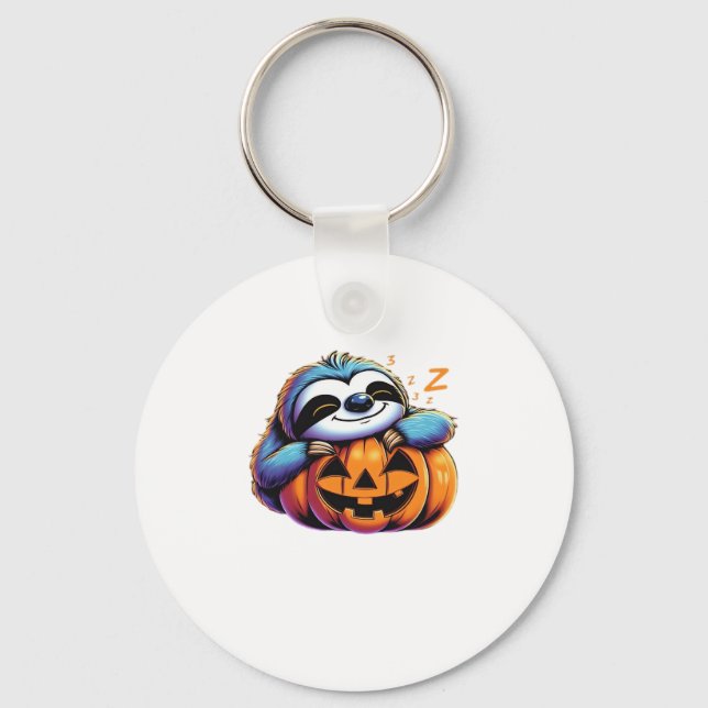 Halloween Sloth Lover Costume Essential T-Shirt Key Ring (Front)