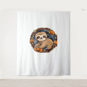 Halloween, Sloth, October 31st, Thanksgiving Class Tapestry