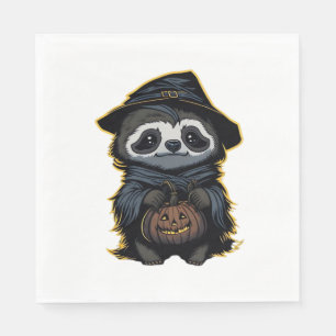 Halloween sloth Oversized T-Shirt Napkin