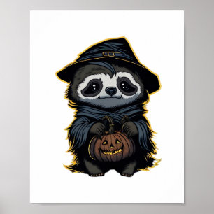 Halloween sloth Oversized T-Shirt Poster