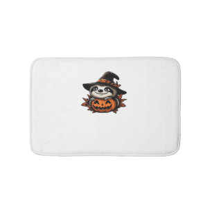 Halloween Sloth Pumpkin Festivity Classic T-Shirt Bath Mat