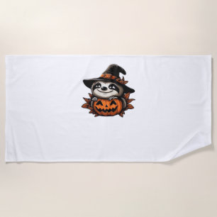 Halloween Sloth Pumpkin Festivity Classic T-Shirt Beach Towel
