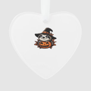 Halloween Sloth Pumpkin Festivity Classic T-Shirt Ornament
