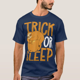 Halloween Sloth Pumpkin Trick or Sleep T-Shirt