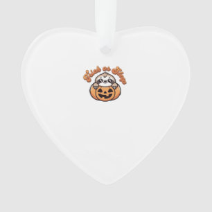 Halloween Sloth Trick or Sleep Cute Sloth Pumpkin Ornament