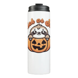 Halloween Sloth Trick or Sleep Cute Sloth Pumpkin Thermal Tumbler
