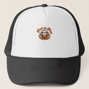 Halloween Sloth Trick or Sleep Cute Sloth Pumpkin Trucker Hat