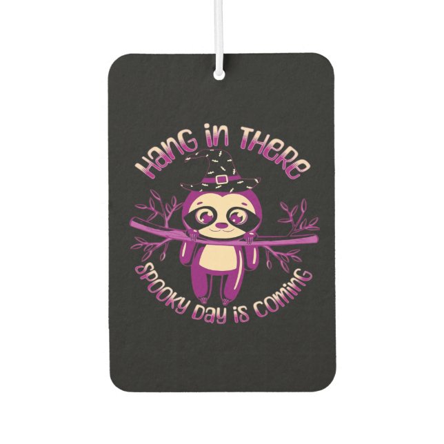 Halloween Sloth (ver.1) Classic T-Shirt Car Air Freshener (Front)
