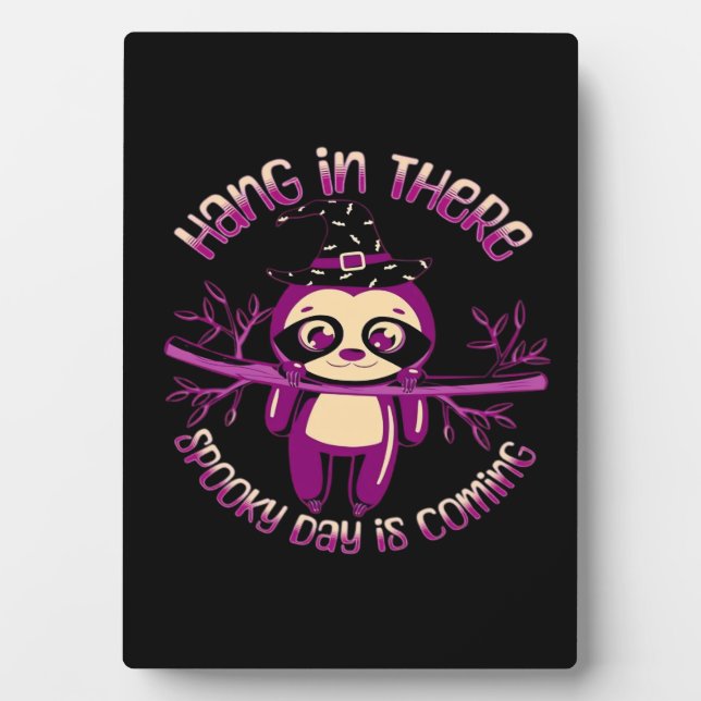 Halloween Sloth (ver.1) Classic T-Shirt Plaque (Front)