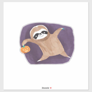 Halloween Sloth with Pumpkin Classic T-Shirt