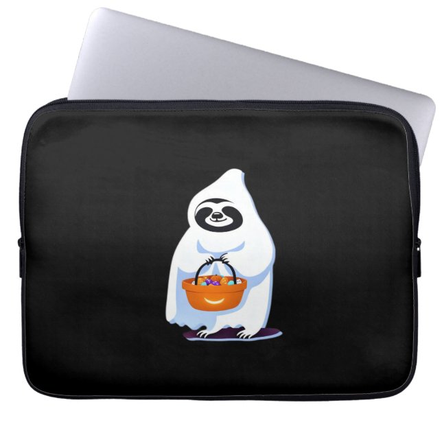 Halloween Slothful Design, This is my Human Costum Laptop Sleeve (Front)