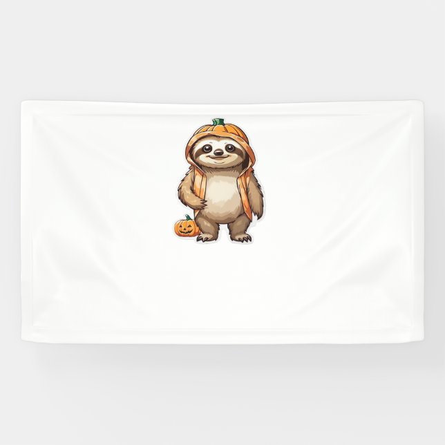 Halloween Slothster Essential T-Shirt Banner (Horizontal)