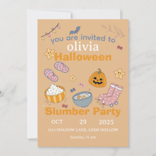 Halloween Slumber Party Invitation