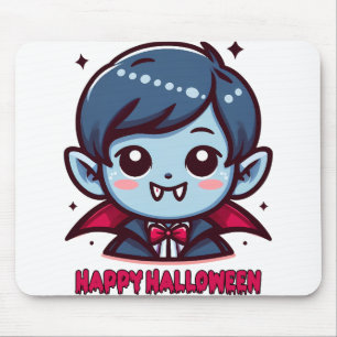Halloween - Small cute vampire Mouse Pad