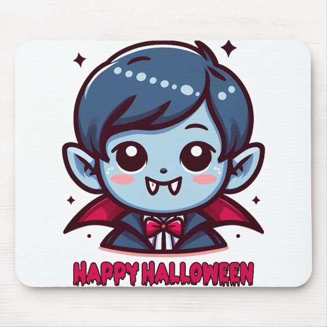Halloween - Small cute vampire Mouse Pad (Front)