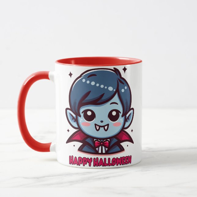 Halloween - Small cute vampire Mug (Left)