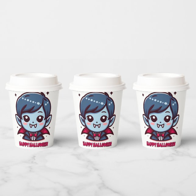 Halloween - Small cute vampire Paper Cups (Multi)