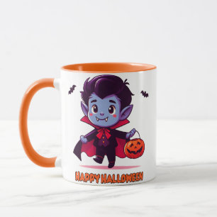Halloween - Small Vampire and pumpkin Mug