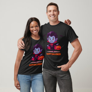 Halloween - Small Vampire and pumpkin T-Shirt