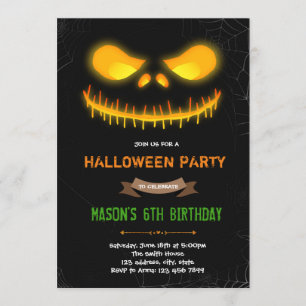 Halloween smile pumpkin Invitation