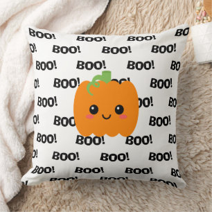 Halloween Smiling Pumpkin Cushion, Cosy Pillow