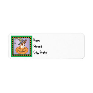 Halloween Smooth Coat Chihuahua Return Address Label