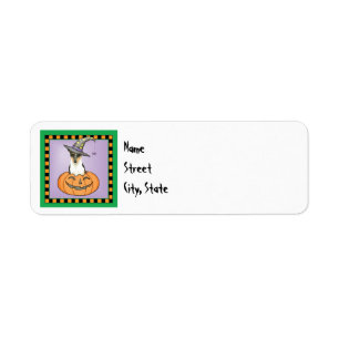 Halloween Smooth Collie Return Address Label