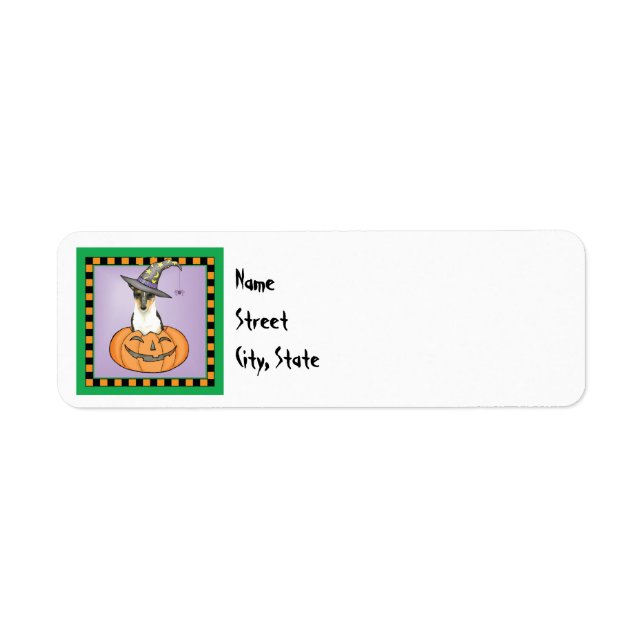 Halloween Smooth Collie Return Address Label (Front)