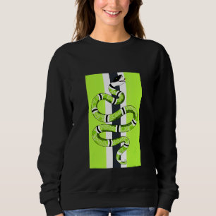 Halloween Snake Get Em Sneaker Match 6 Electric Gr Sweatshirt