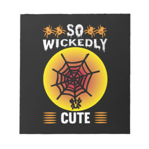 Halloween So Wickedly Cute Birthday Notepad