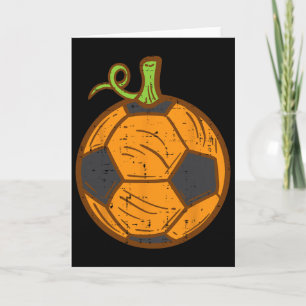 Halloween Soccer Byll Pumpkin Footbyll Costume Boy Card