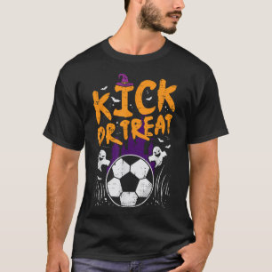 Halloween Soccer Kick Or Treat Football Costume T-Shirt