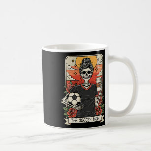 Halloween Soccer Mom Funny Tarot Card Skeleton Gam Coffee Mug