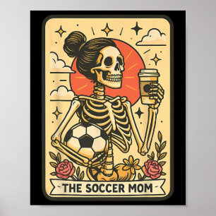 Halloween Soccer Mom Tarot Card Soccer Mama Sports Poster
