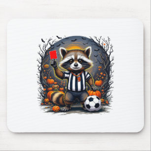 Halloween Soccer Referee Funny Red-card Feral Ref Mouse Pad