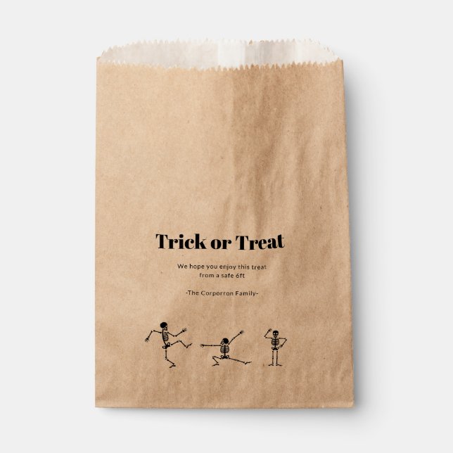 Halloween Social Distancing gift bags (Front)