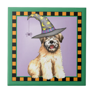 Halloween Soft Coated Wheaten Terrier Ceramic Tile