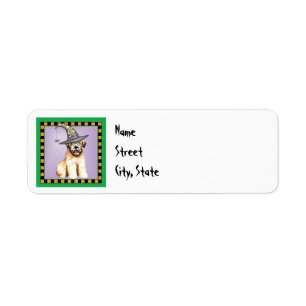 Halloween Soft Coated Wheaten Terrier Return Address Label