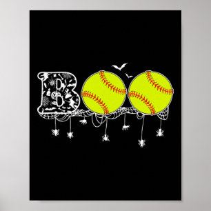 Halloween Softll Lover Boo Sell Player Women Poster