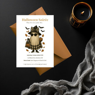 Halloween Soirée Dark Elegance Invitation | Spooky
