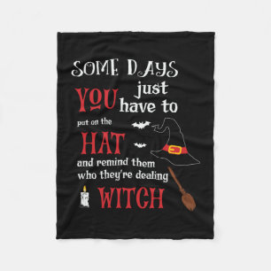 Halloween Some Days You Have To Birthday Fleece Blanket