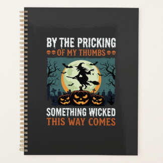 Halloween Something Wicked Witch Pumpkin Vintage Planner