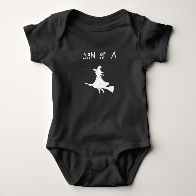 Halloween - Son of a Witch Baby Bodysuit (Front)