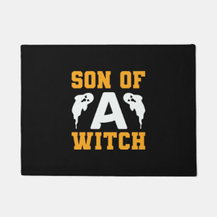 Halloween Son Of A Witch Birthday Doormat