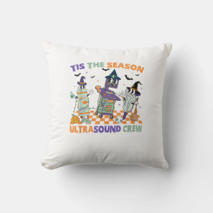 Halloween Sonography Retro Tis The Season Ultrasou Cushion