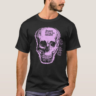 Halloween Sounds to Make You Shiver 2-Sided Skull T-Shirt